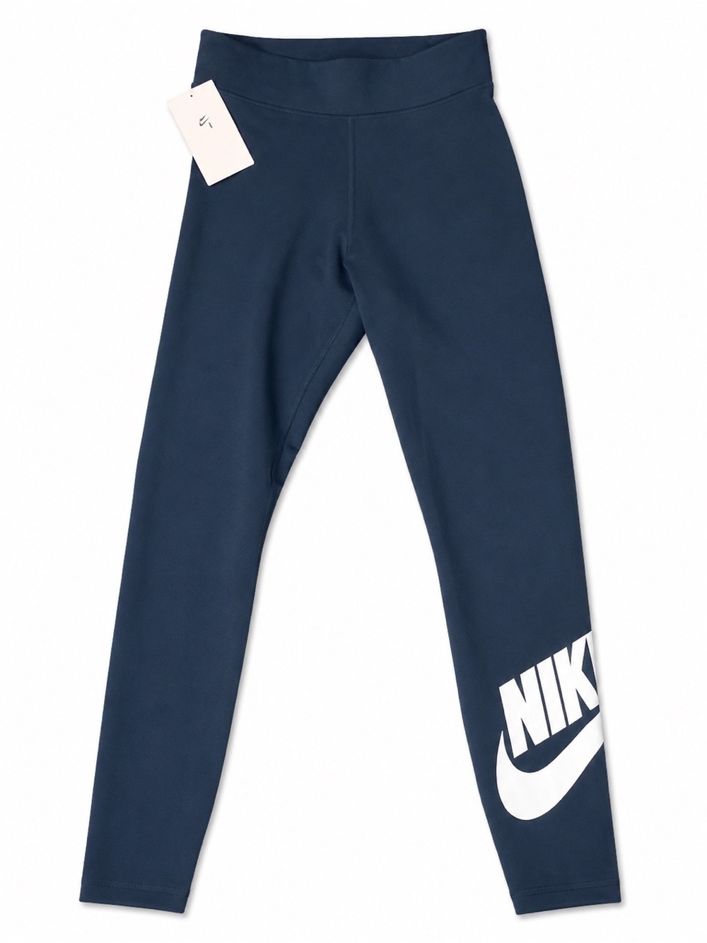 Nike Navy Blue Logo Leggings high waisted retail $70.00